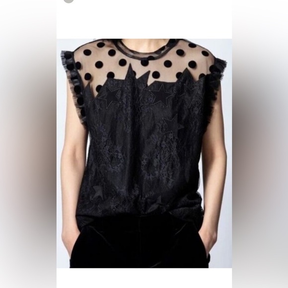Zadig & Voltaire Tops - Zadig & Voltaire Tetro Lace Blouse